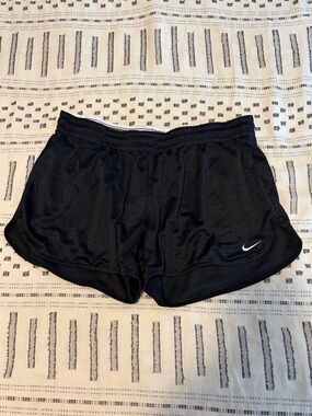Nike Women’s Black Athletic Shorts Hidden Drawstring Large